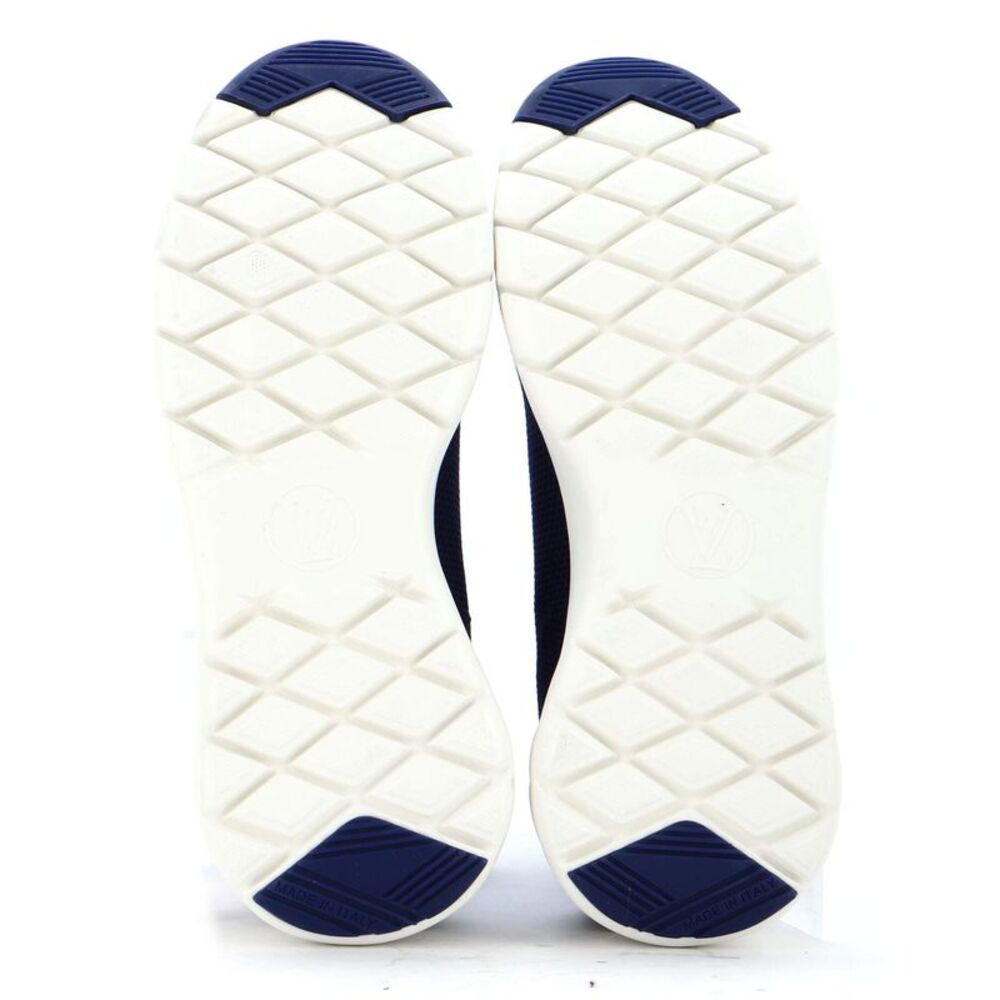 Louis Vuitton Women's Aftergame Sneaker Boots Stretch Fabric Blue - Picture 4 of 5